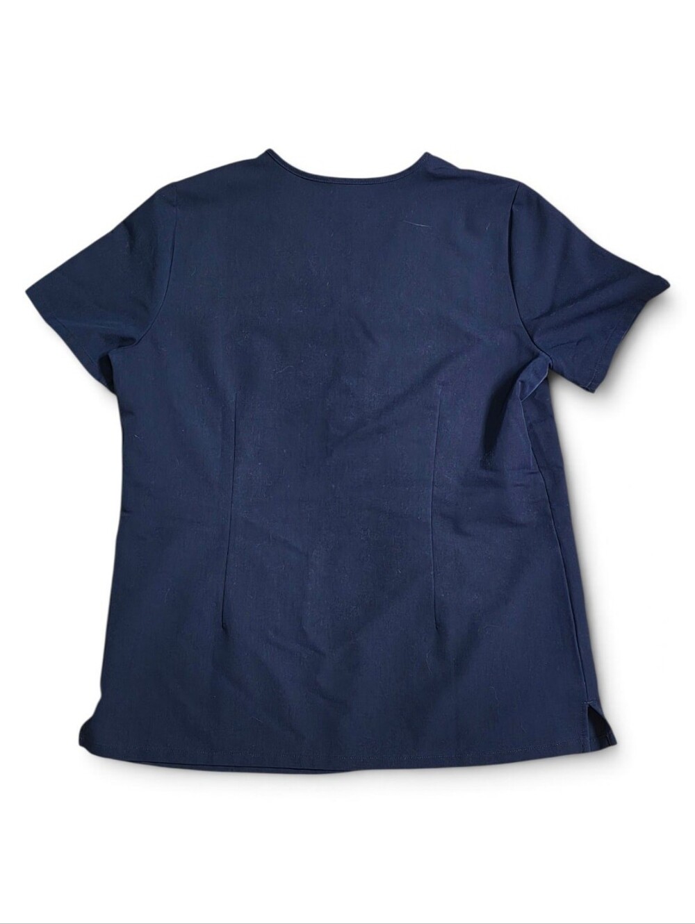 Figs Navy Blue V Neck Scrub Top Size Medium - Picture 2 of 4